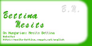 bettina mesits business card